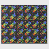 レインボー名"COLIN" +星 ラッピングペーパー (フラット)