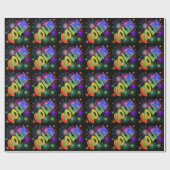 レインボー名「COLIN」 + Fireworks ラッピングペーパー (フラット)