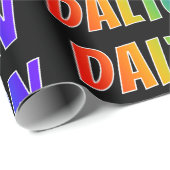 レインボー名"DALTON";おもしろい&カラフル ラッピングペーパー (ロールコーナー)