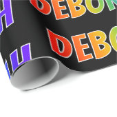 レインボー名"DEBORAH";おもしろい&カラフルDEBORAH ラッピングペーパー (ロールコーナー)