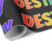 レインボー名「DESTINY」;おもしろいカラフル&イベント ラッピングペーパー (ロールコーナー)