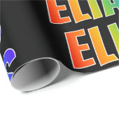 レインボー名"ELIAS";おもしろい&カラフル ラッピングペーパー (ロールコーナー)