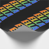 レインボー名「ELLA」;おもしろいカラフル& ラッピングペーパー (角)