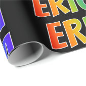 レインボー名「ERICA」;おもしろい&カラフルERICA ラッピングペーパー (ロールコーナー)