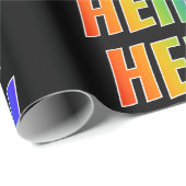 レインボー名「HEIDI」;おもしろい&カラフル ラッピングペーパー (ロールコーナー)