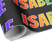 レインボー名「ISABELLE」;おもしろい&カラフルISABELLE ラッピングペーパー (ロールコーナー)