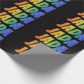 レインボー名「JADA」;おもしろい&カラフルJADA ラッピングペーパー (角)