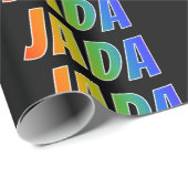 レインボー名「JADA」;おもしろい&カラフルJADA ラッピングペーパー (ロールコーナー)