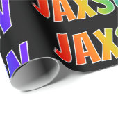 レインボー名「JAXSON」、おもしろい&カラフルJAXSON ラッピングペーパー (ロールコーナー)