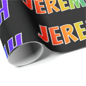 レインボー名「JEREMIAH」;おもしろい&カラフルJEREMIAH ラッピングペーパー (ロールコーナー)