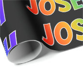 レインボー名「JOSEPH」;おもしろいカラフル& ラッピングペーパー (ロールコーナー)