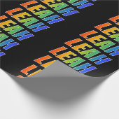 レインボー名「LEAH」;おもしろいカラフル& ラッピングペーパー (角)