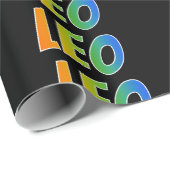 レインボー名「LEO」;おもしろいカラフル& ラッピングペーパー (ロールコーナー)