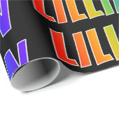 レインボー名「LILLIAN」;おもしろいカラフル& ラッピングペーパー (ロールコーナー)