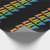 レインボー名「LILY」;おもしろいカラフル& ラッピングペーパー (角)