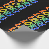 レインボー名"LORI";おもしろい&カラフル ラッピングペーパー (角)