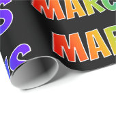 レインボー名"MARCUS";おもしろい&カラフルMARCUS ラッピングペーパー (ロールコーナー)