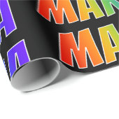 レインボー名「MARIA」;おもしろいカラフル& ラッピングペーパー (ロールコーナー)