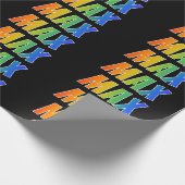 レインボー名"MAX";おもしろい&カラフル ラッピングペーパー (角)