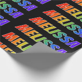 レインボー名「MELISSA」;おもしろい&カラフルMELISSA ラッピングペーパー