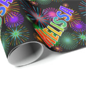 レインボー名「MELISSA」 + Fireworks ラッピングペーパー (ロールコーナー)