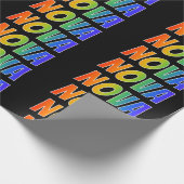 レインボー名「NOVA」;おもしろい&カラフルNOVA ラッピングペーパー (角)