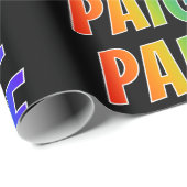 レインボー名"PAIGE";おもしろい&カラフル ラッピングペーパー (ロールコーナー)