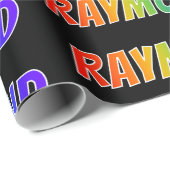 レインボー名"RAYMOND";おもしろい&カラフルRAYMOND ラッピングペーパー (ロールコーナー)