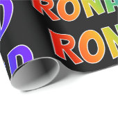 レインボー名「RONALD」;おもしろい&カラフル ラッピングペーパー (ロールコーナー)