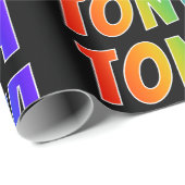 レインボー名「TONYA」;おもしろい&カラフルTOYA ラッピングペーパー (ロールコーナー)