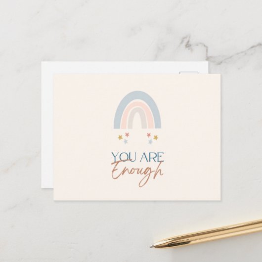 レインボー君は十分な水の色自然 ポストカード (正面/裏面インサイチュ)