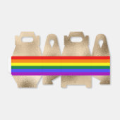 レインボー国旗の金ゴールド フェイバーボックス (折り畳みなし)