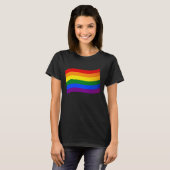 レインボー国旗ゲイプライドLGBT愛は愛LGBTQ Tシャツ (正面フル)