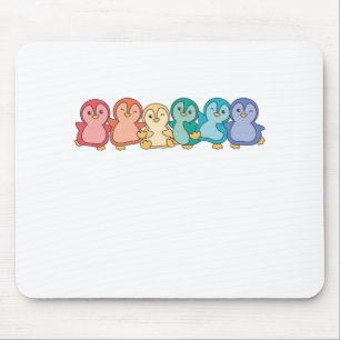 レインボー国旗ゲイプライドLgbtqペンギンかわいいペンギン マウスパッド