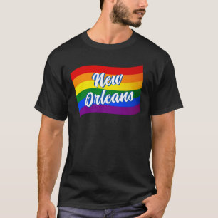 レインボー国旗ニューオーリンズゲイプライドLGBT LGBTQ Tシャツ