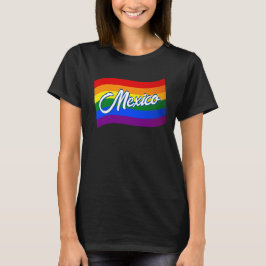 レインボー国旗メキシコゲイプライドLGBTQ Tシャツ