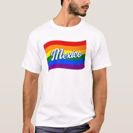 レインボー国旗メキシコゲイプライドLGBTQ Tシャツ