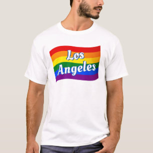 レインボー国旗ロサンゼルスゲイプライドLGBT LGBTQ Tシャツ
