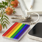 レインボー国旗 キーホルダー (正面右)