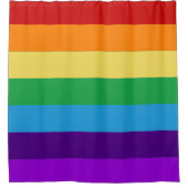 レインボー国旗 シャワーカーテン (正面)
