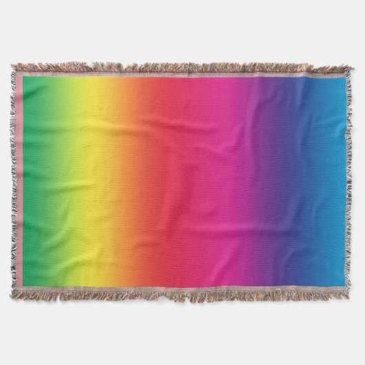 レインボー国旗 スローブランケット (正面)