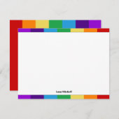 レインボー国旗 ノートカード (正面/裏面)