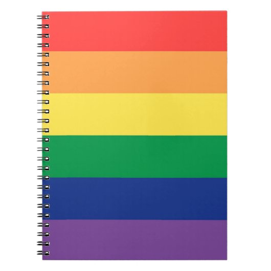 レインボー国旗 ノートブック (正面)