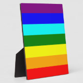 レインボー国旗 フォトプラーク (側面)
