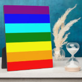 レインボー国旗 フォトプラーク (側面)