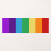 レインボー国旗 ヨガマット (正面(横))