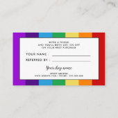 レインボー国旗 紹介カード (裏面)