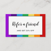 レインボー国旗 紹介カード (正面)