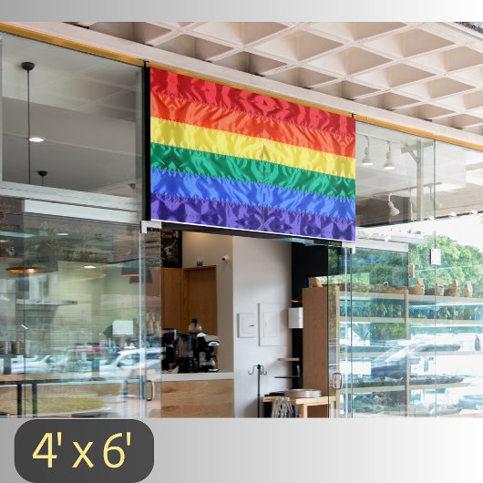 レインボー国旗LGBTQレインボーストライプズゲイプライドLGBT 横断幕