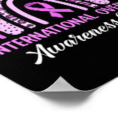 レインボー国際的オーバードーズ認識度デイプル ポスター (角)